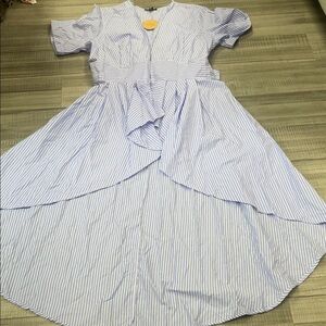 Striped Blue Women's Top